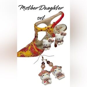 Mother Daughter Hello Kitty Earrings/2pairs